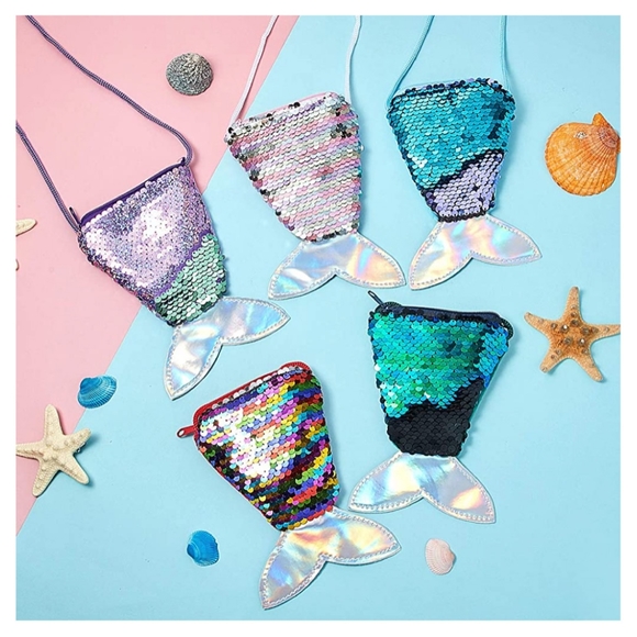2 Mermaid Sequin Purses - Picture 3 of 7
